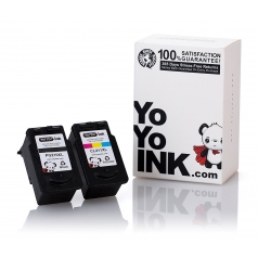 Canon PG-210 XL Bk & CL-211 XL Color Remanufactured Printer Ink Cartridges