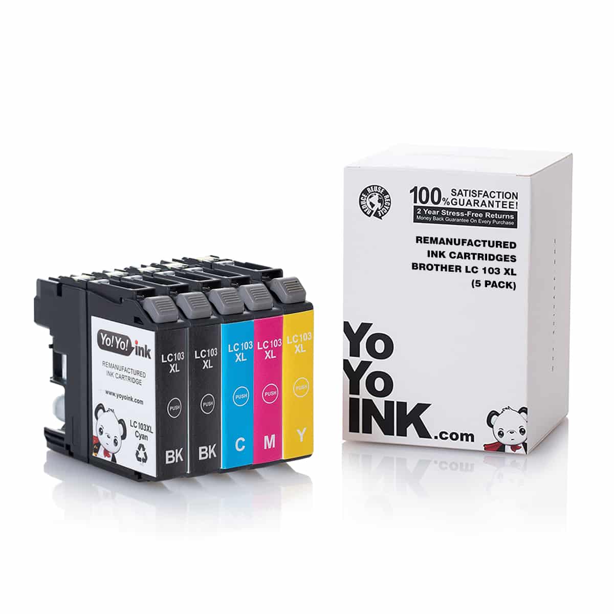 Toevoeging Gaan Waarneembaar Brother LC103 XL Compatible Ink Cartridge 5-Pack | YoyoInk