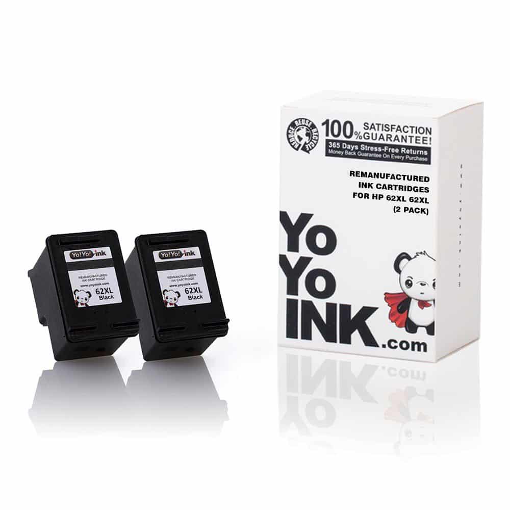 Rondlopen Verlaten Machtigen HP 62 / HP 62XL Black Ink Cartridges, Remanufactured | YoyoInk