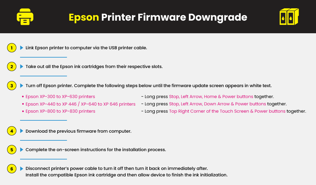 How To Uninstall Firmware Update Xp71000 Epson UnBrick ID